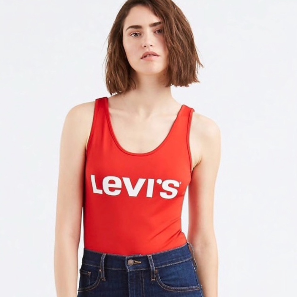 Levi’s Bodysuit Levi’s Red Body Suit Size Medium